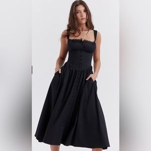 House of CB Black Corset Dress